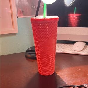 Starbucks Red Textured Tumbler